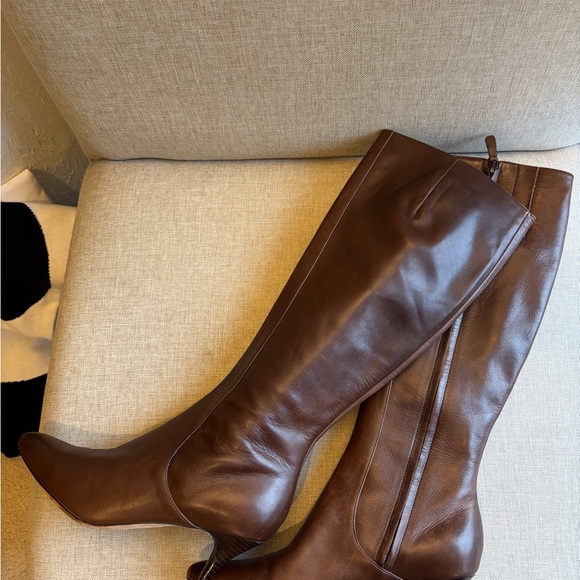 Cole Haan “Chrystie” High Heel Leather Knee Boots Women’s 8B Brown - Picture 15 of 15